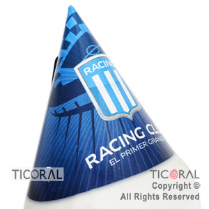 RACING GORRO FELIZ CUMPLE x 10